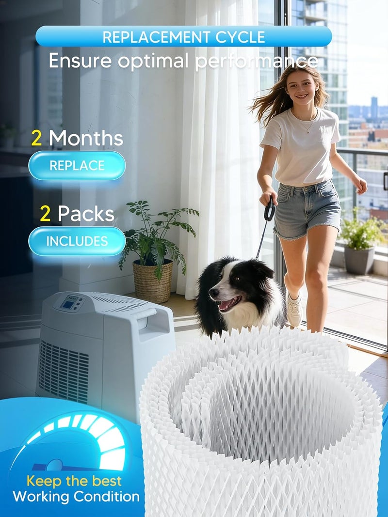 NISHCON MAF2 Humidifier Filter Replacement for Aircare Esscik Air MiostAIR MA0800 MA08000 MA0600 MA0601 and Replacement for Kenmore 15408, 2 Pack - Image 5